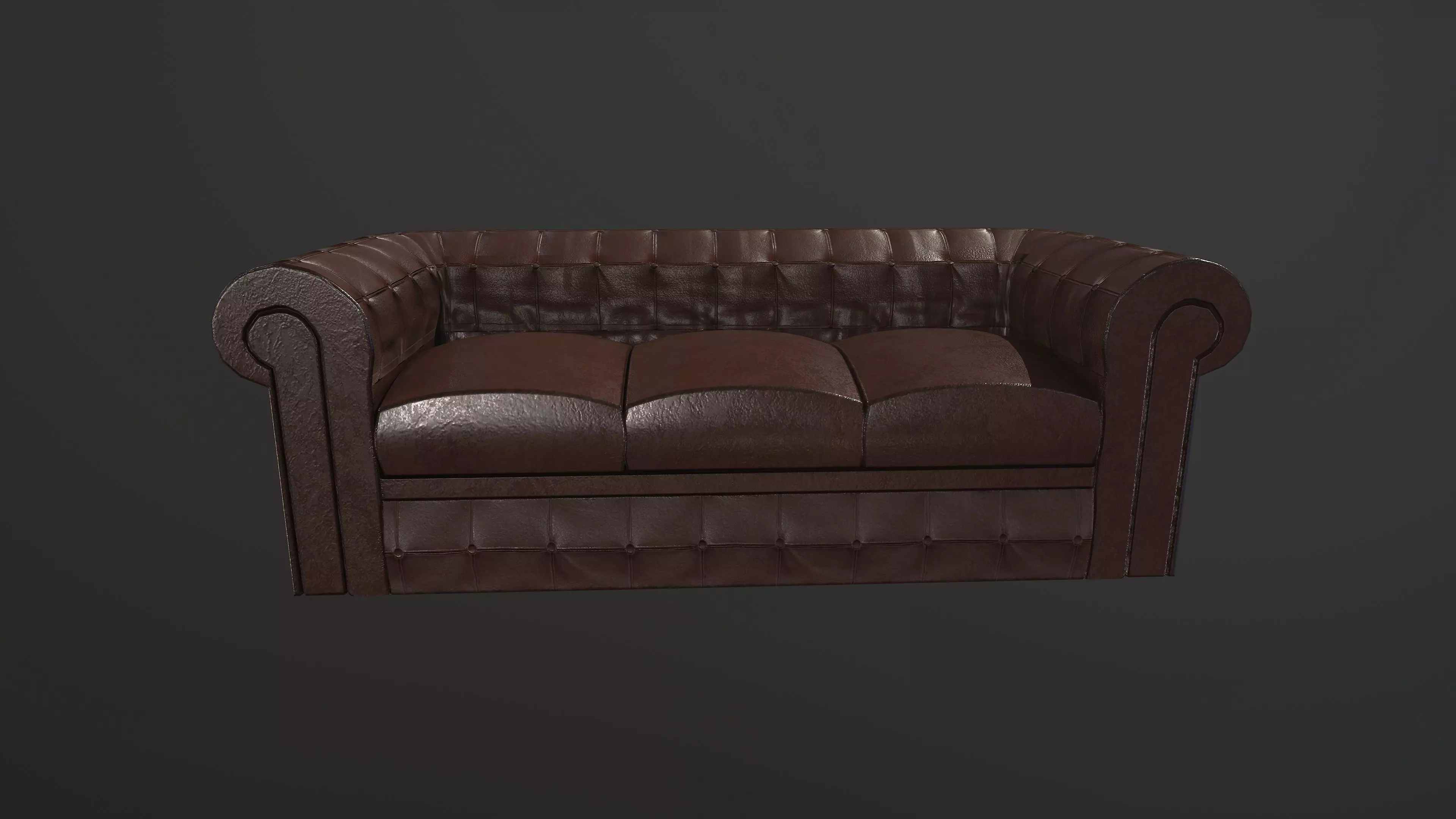 Chesterfield Couch 3D model_0
