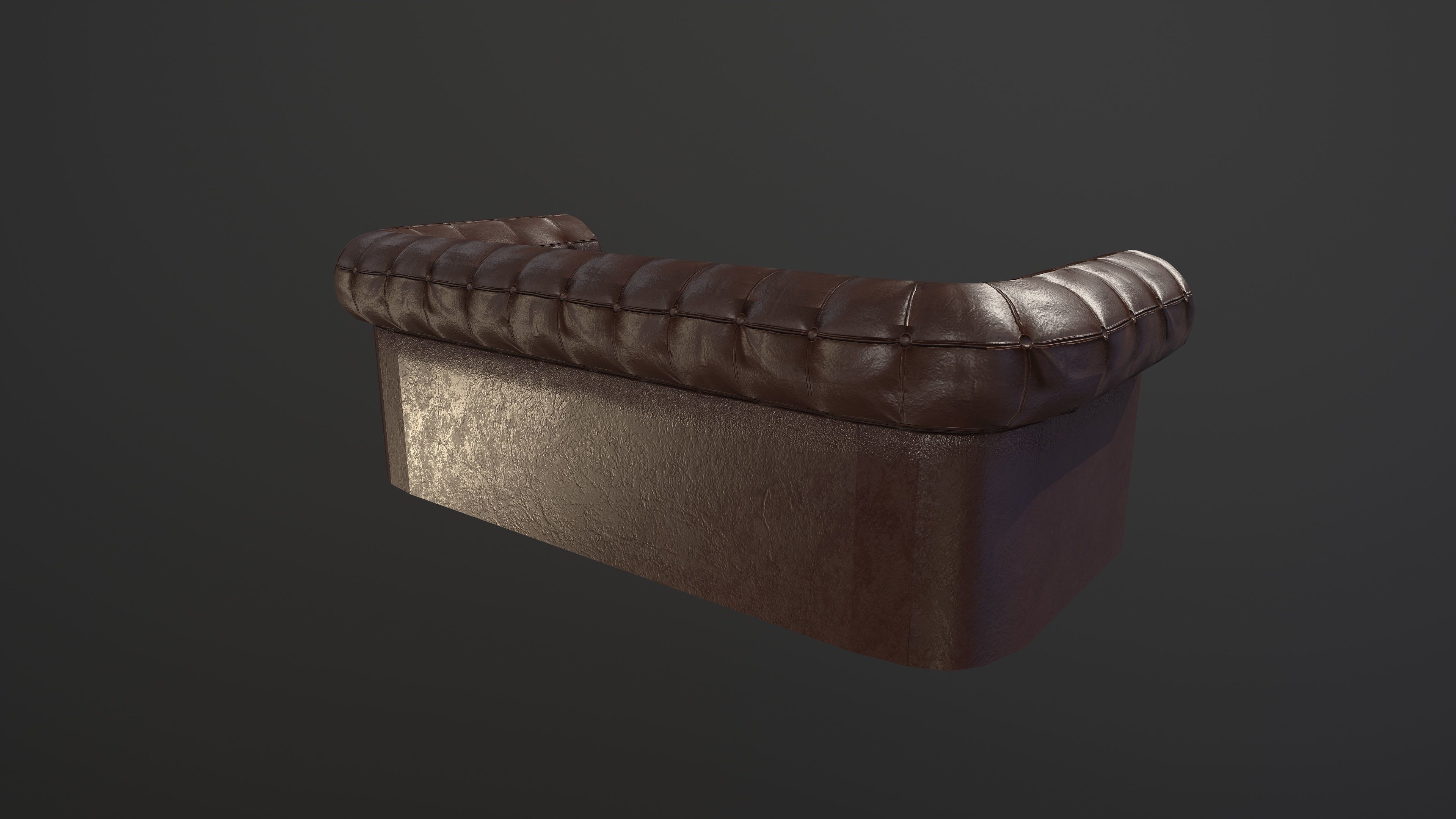 Chesterfield Couch 3D model_6