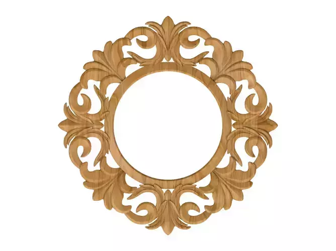 Carved picture frame STL