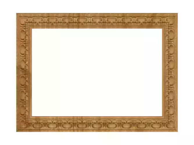 Carved picture frame STL