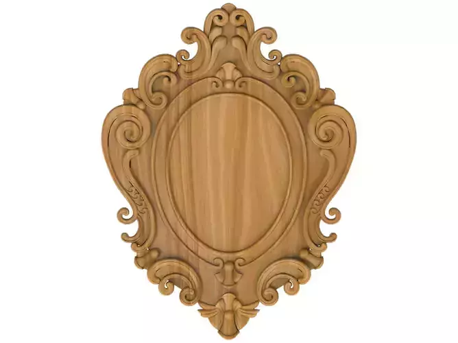 Carved picture frame STL