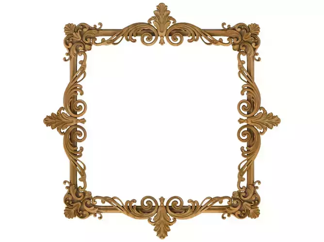 Carved picture frame STL