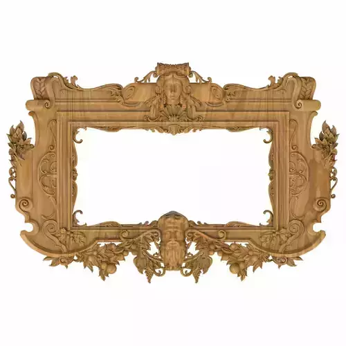 Carved picture frame STL