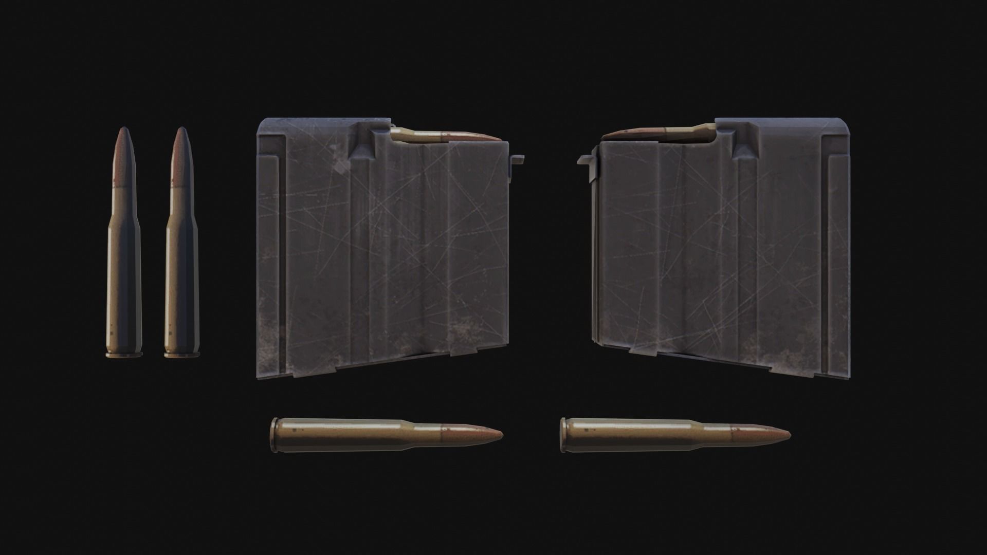 The ultimate M107 Sniper Game-ready Model 2K PBR Texture Low-poly 3D model_12