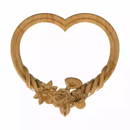 Carved picture frame STL