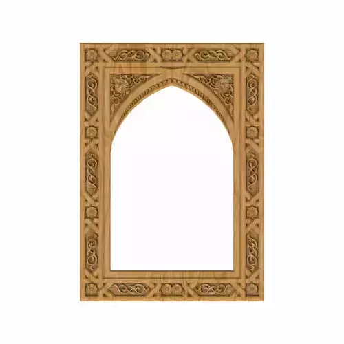 Carved picture frame STL