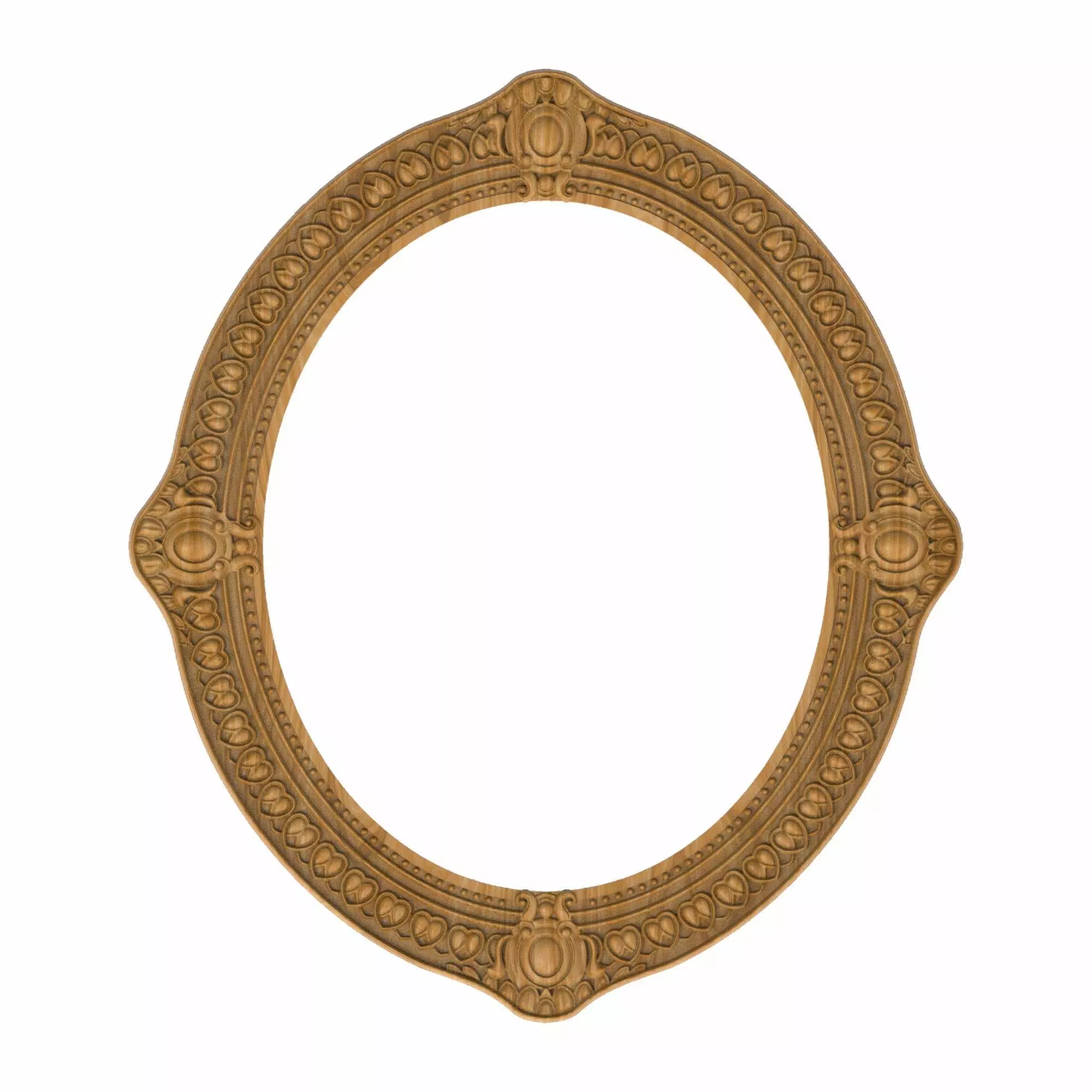 Carved picture frame STL 3D model