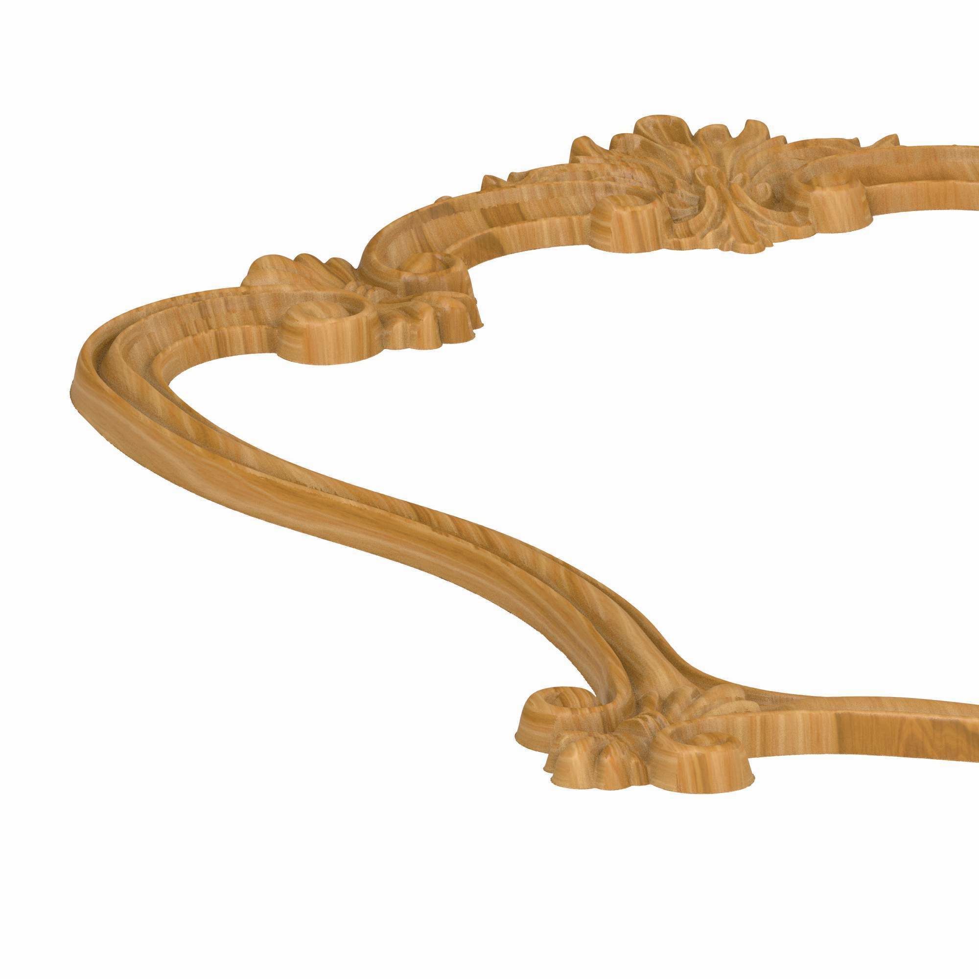 Carved picture frame STL 3D model_3