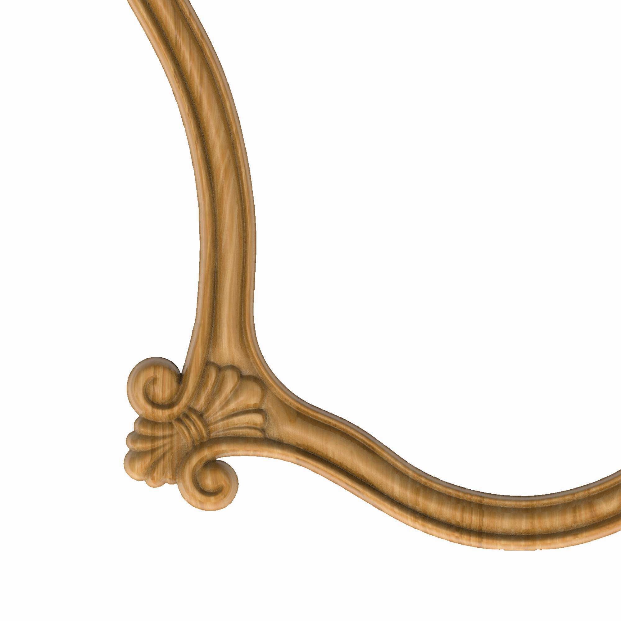 Carved picture frame STL 3D model_2