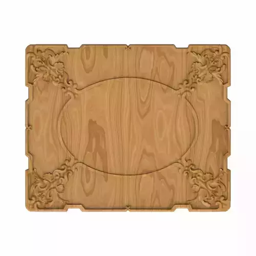 Carved picture frame STL