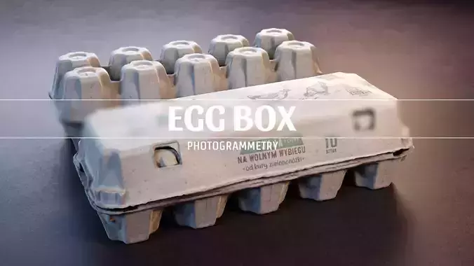 Egg Box -02- Photogrammetry 3D model