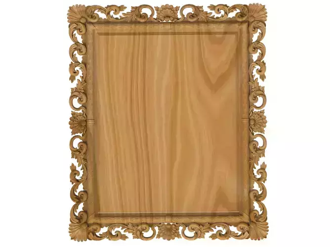Carved picture frame STL