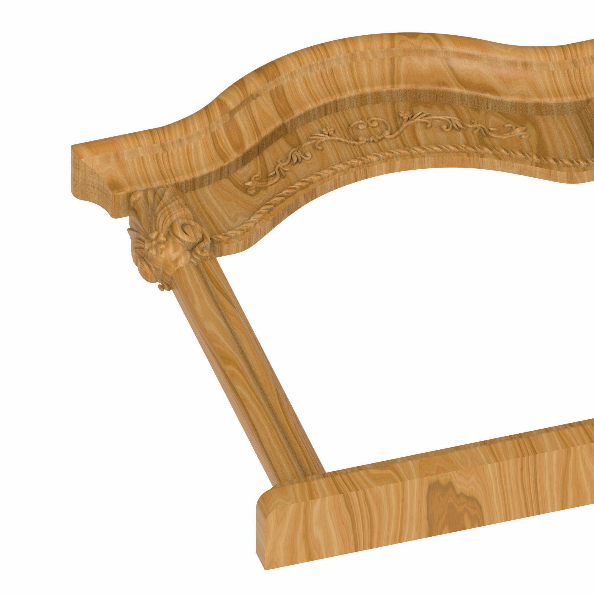 Carved picture frame STL 3D model_2
