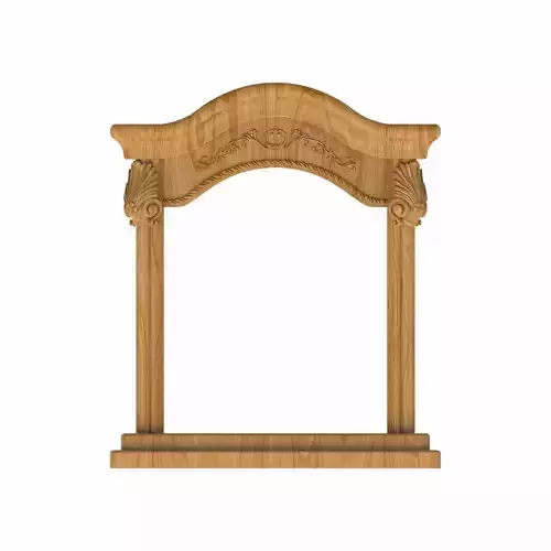 Carved picture frame STL