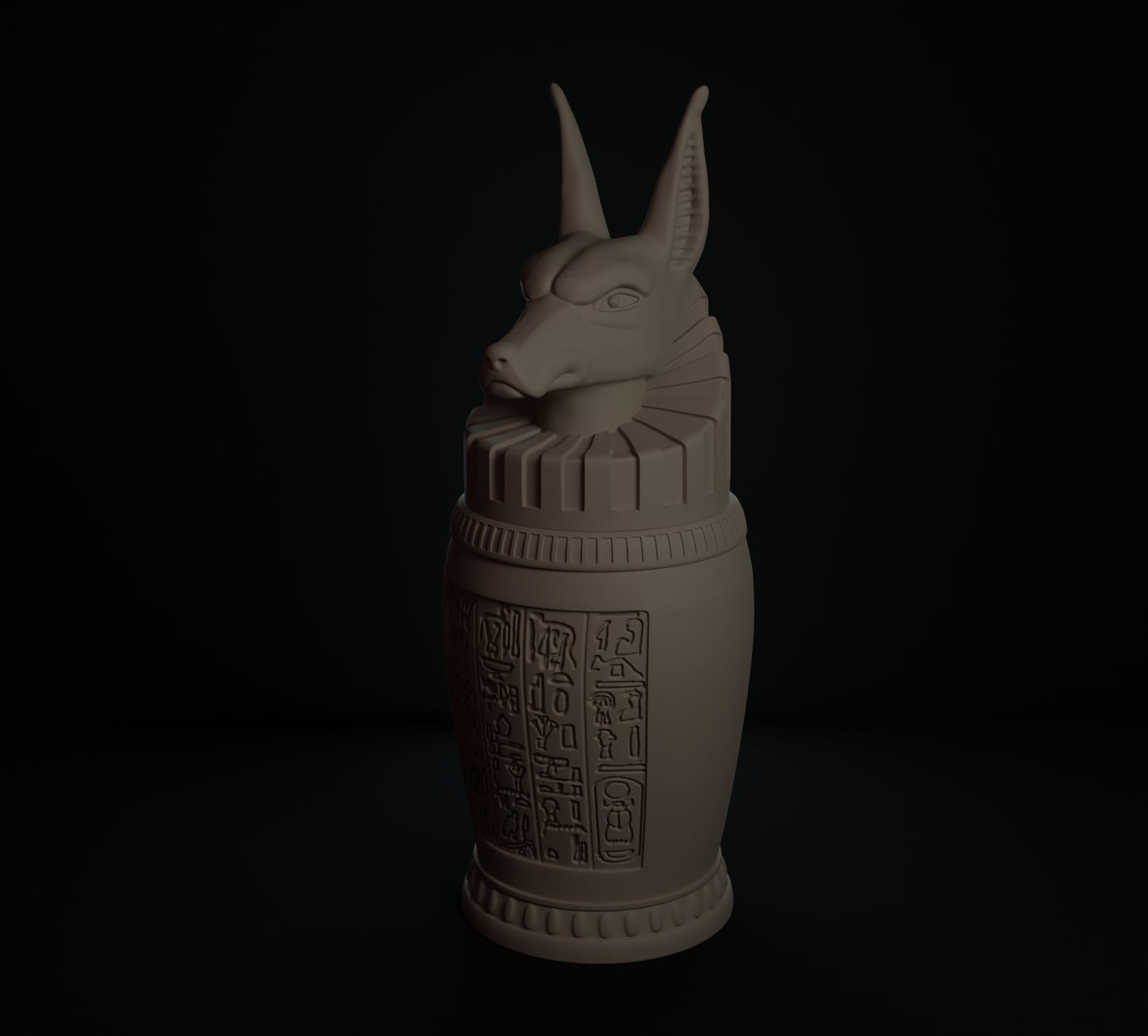 VASOS CANOPOS EGIPTO 3D print model_8
