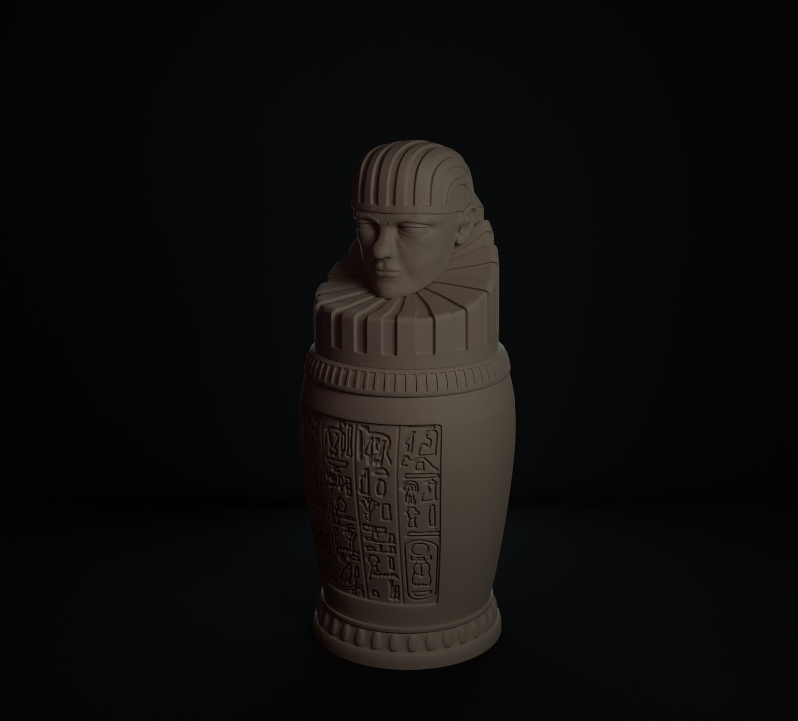 VASOS CANOPOS EGIPTO 3D print model_2
