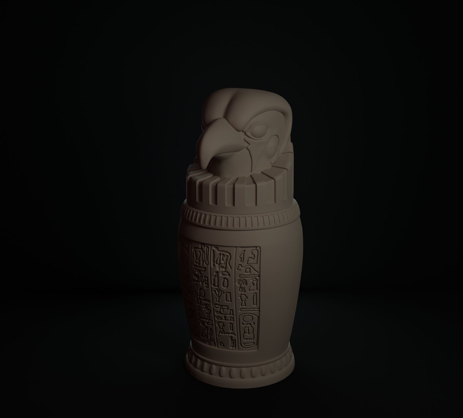 VASOS CANOPOS EGIPTO 3D print model_4