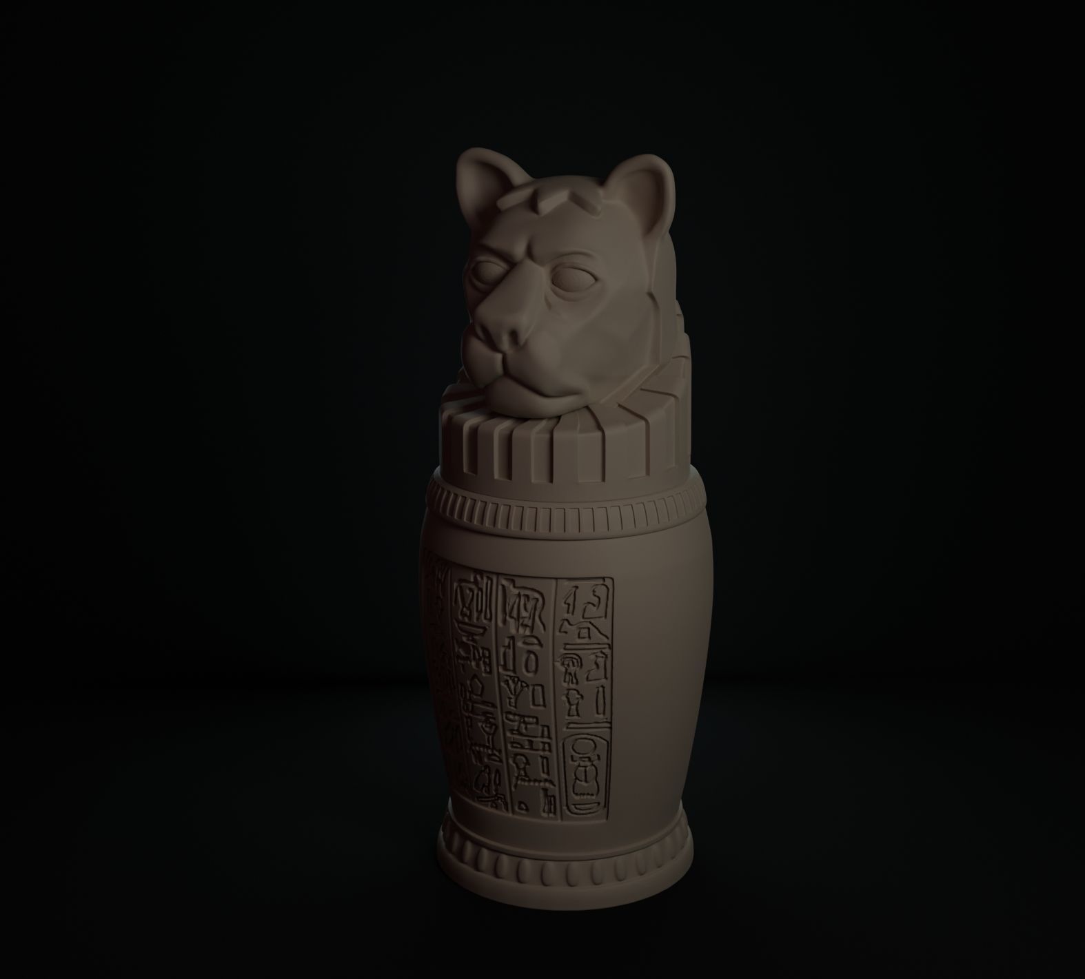 VASOS CANOPOS EGIPTO 3D print model_6