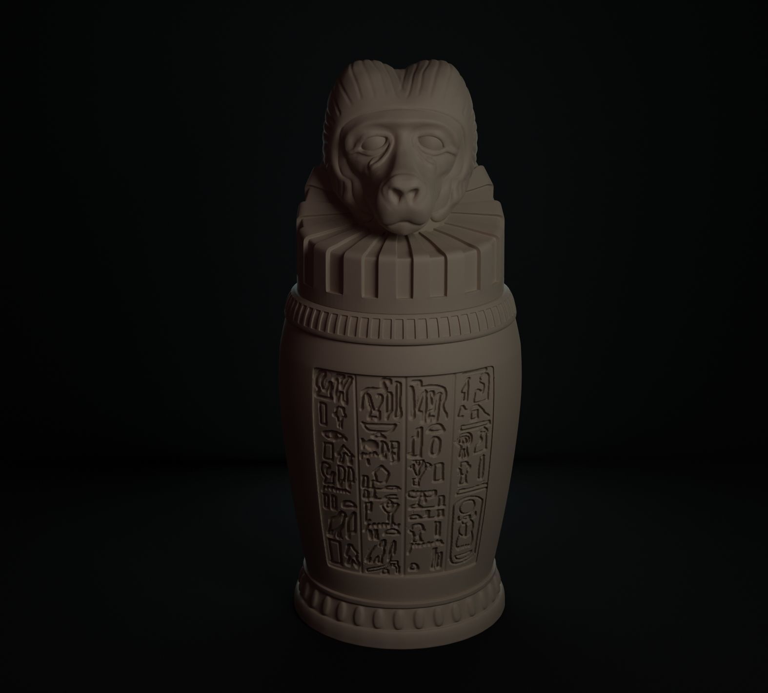 VASOS CANOPOS EGIPTO 3D print model_9