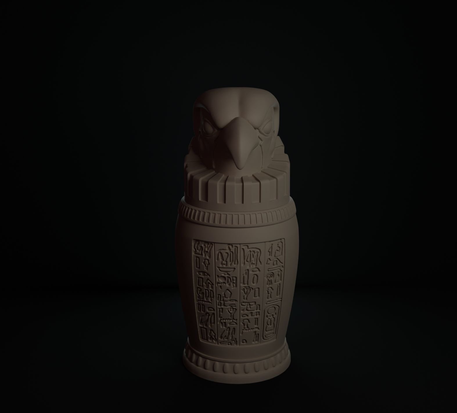 VASOS CANOPOS EGIPTO 3D print model_3