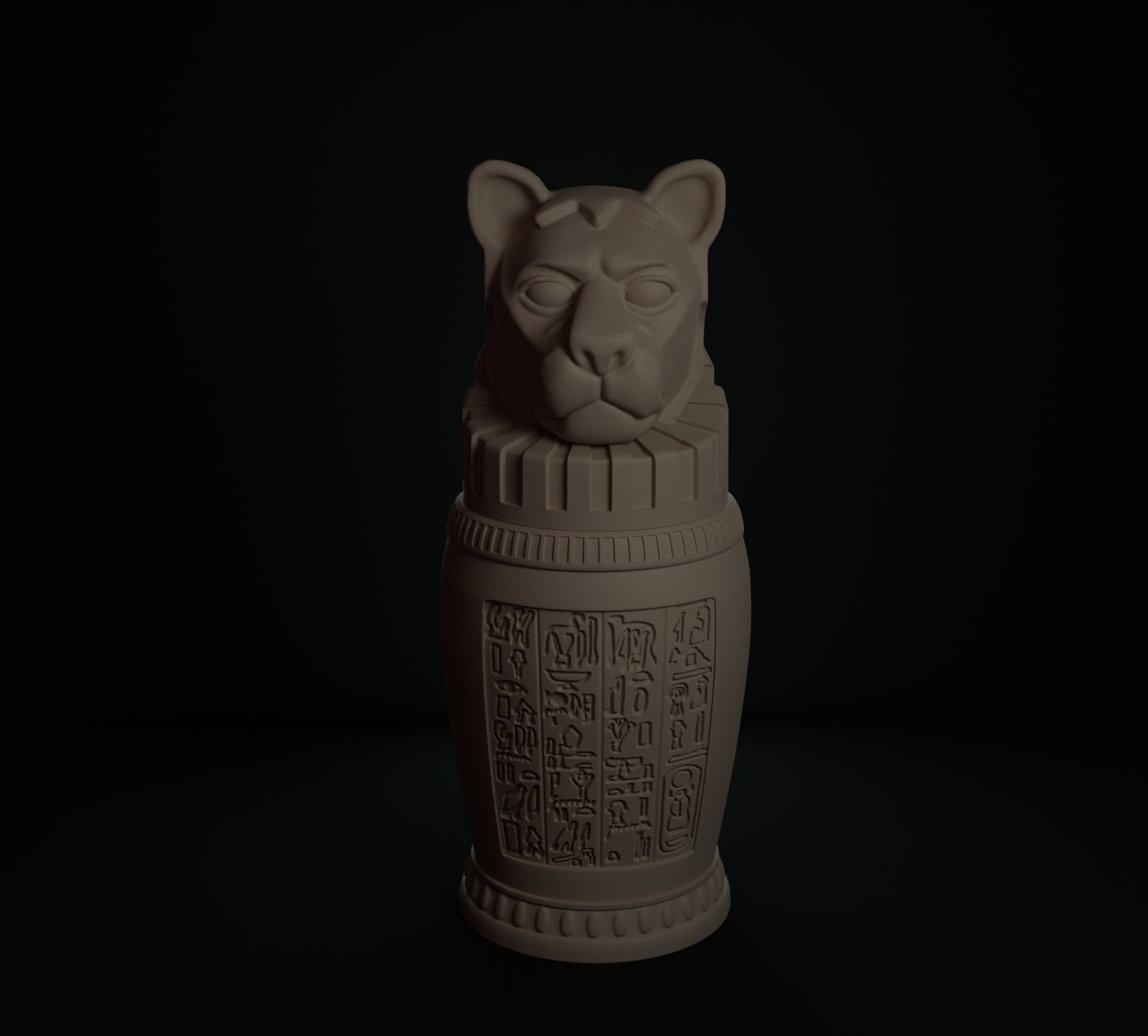 VASOS CANOPOS EGIPTO 3D print model_5