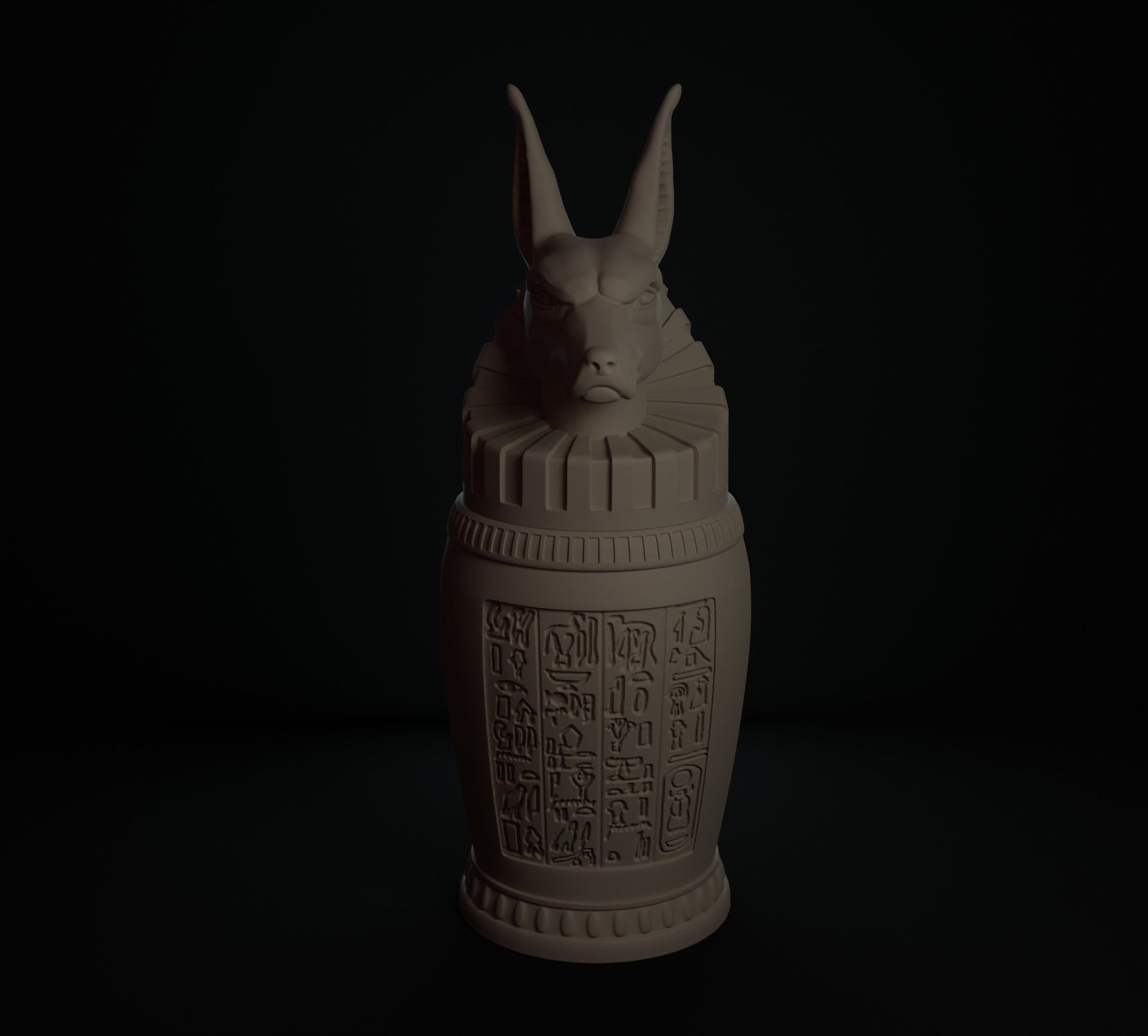 VASOS CANOPOS EGIPTO 3D print model_7