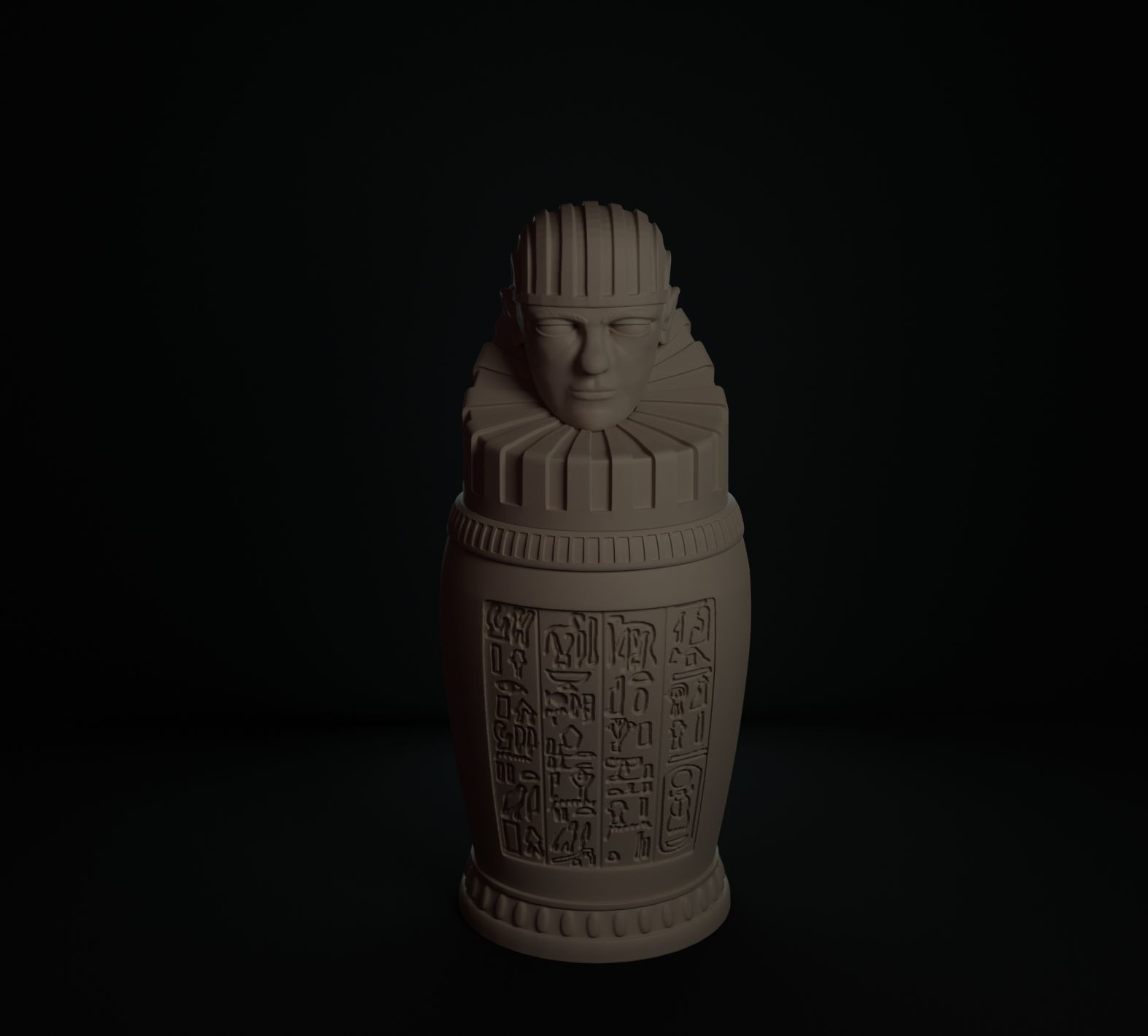 VASOS CANOPOS EGIPTO 3D print model_1