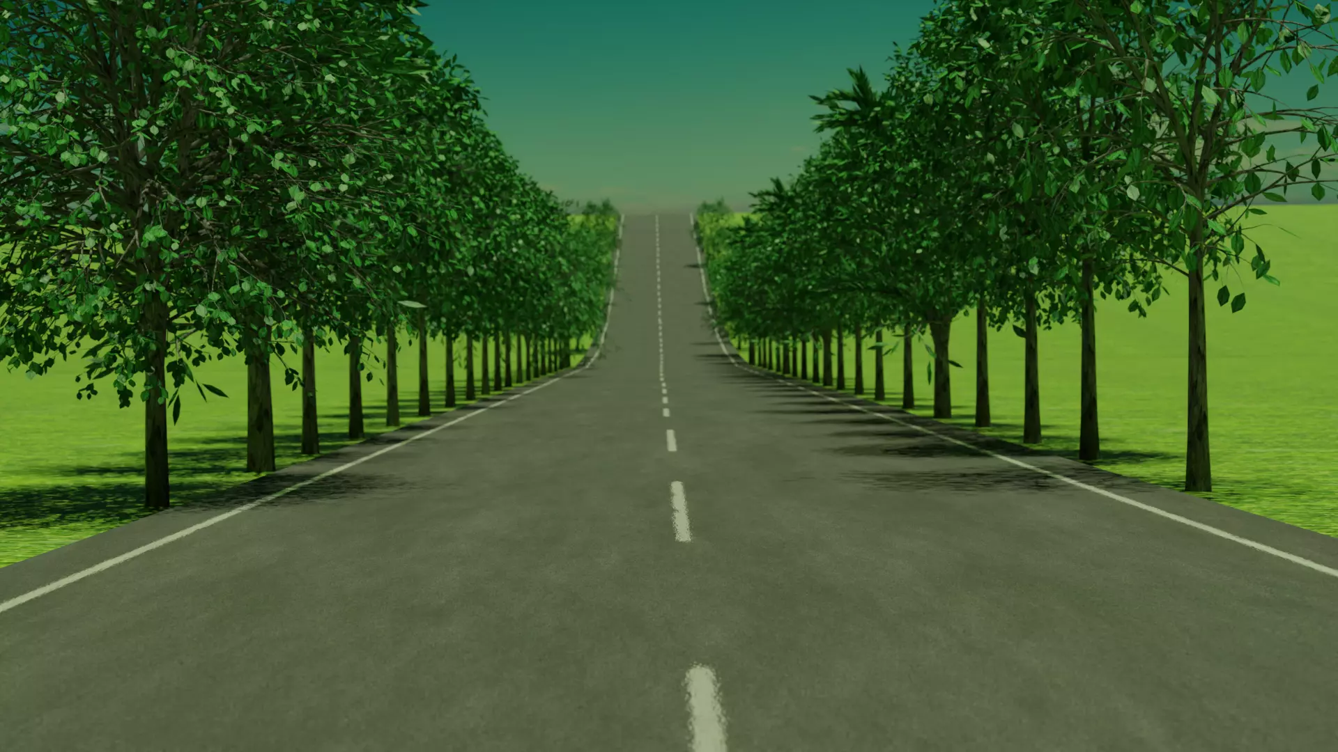 viale alberato   tree-lined avenue 3D model_0