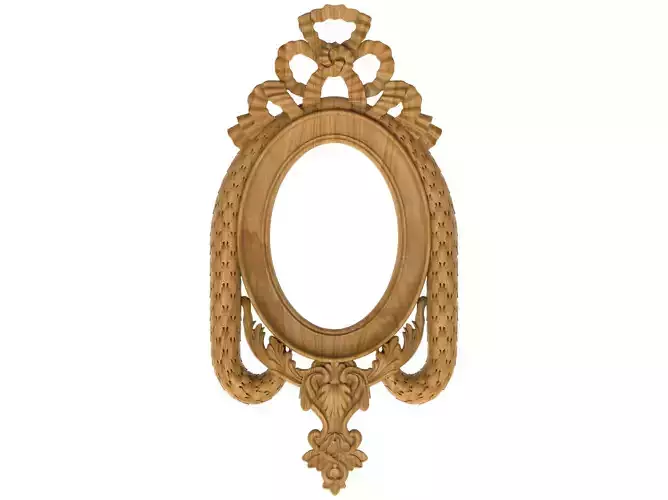 Carved picture frame STL