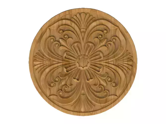 Carved picture frame STL