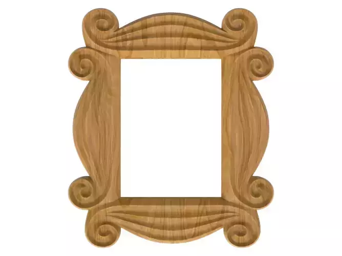 Carved picture frame STL