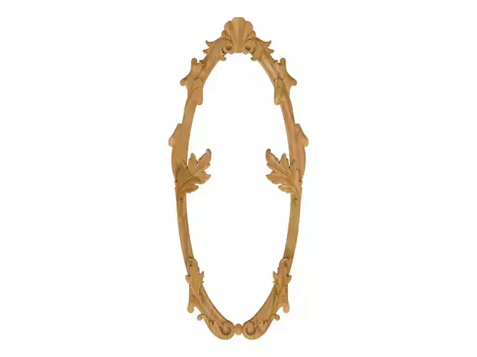 Carved picture frame STL