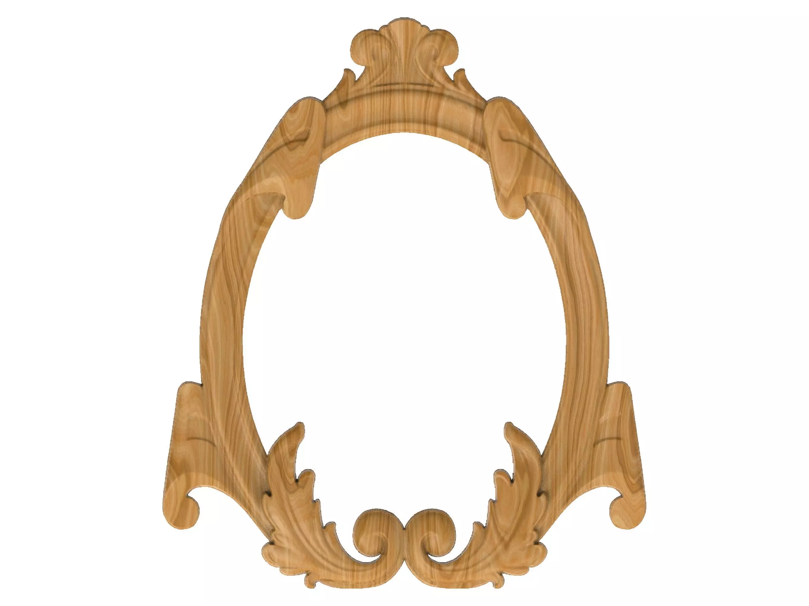 Carved picture frame STL 3D model