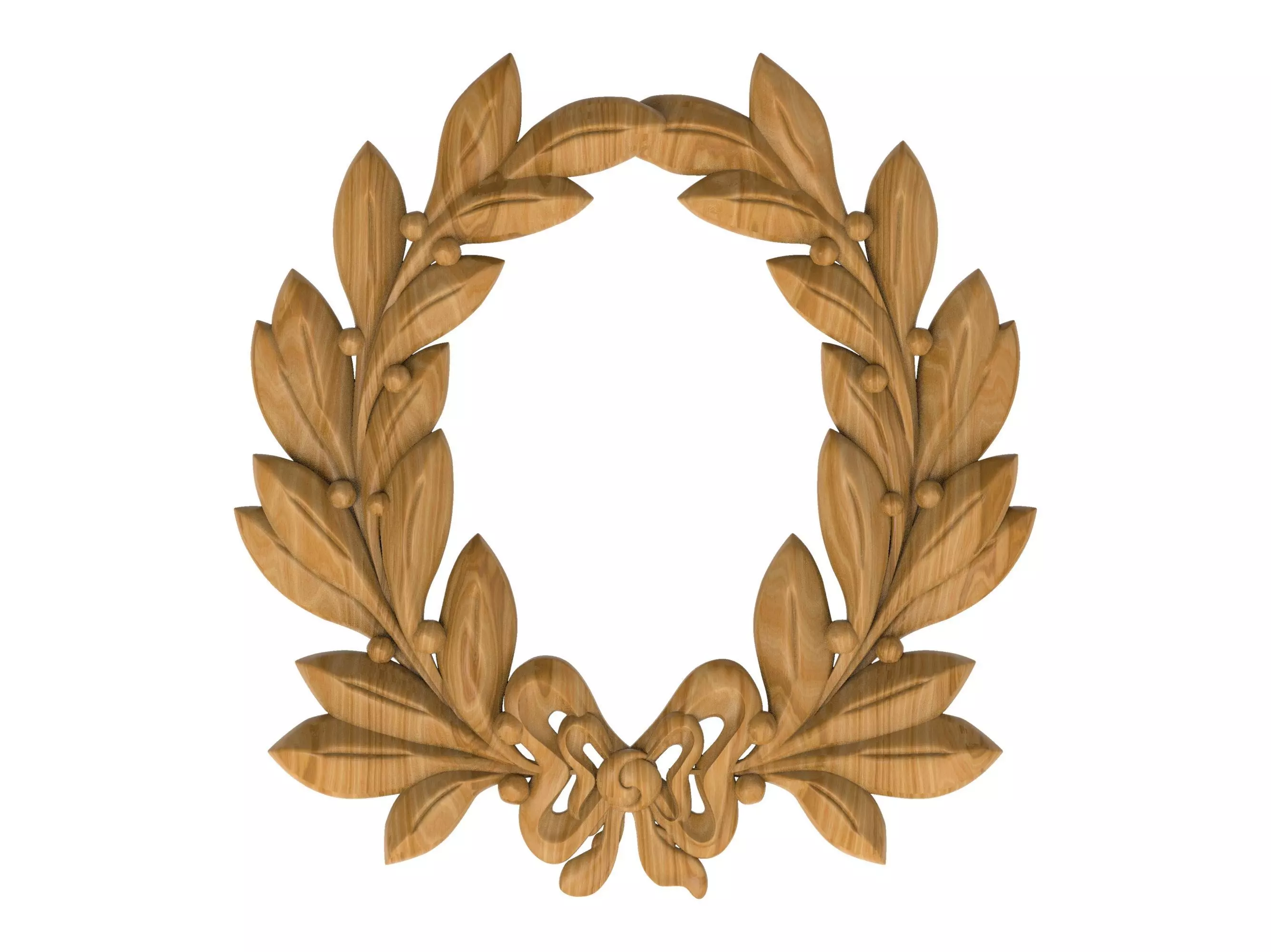 Carved picture frame STL 3D model_0