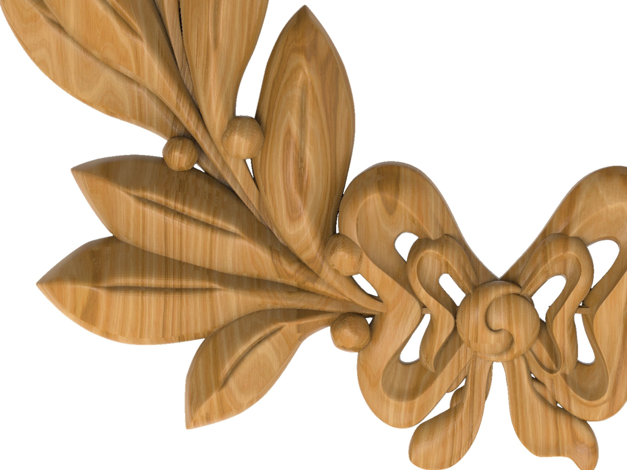 Carved picture frame STL 3D model_2