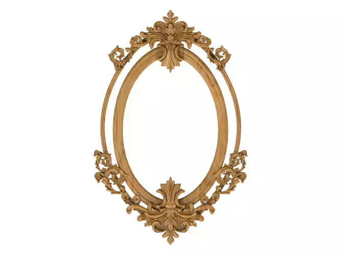 Carved picture frame STL