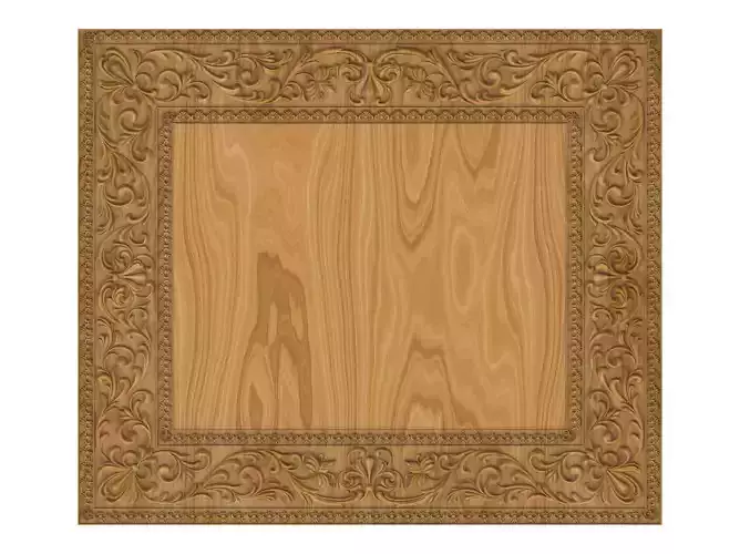 Carved picture frame STL