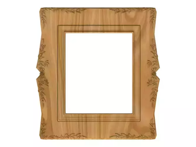 Carved picture frame STL