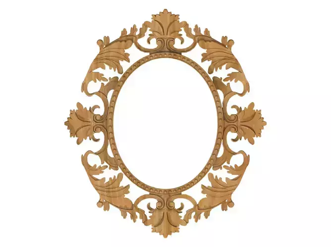 Carved picture frame STL