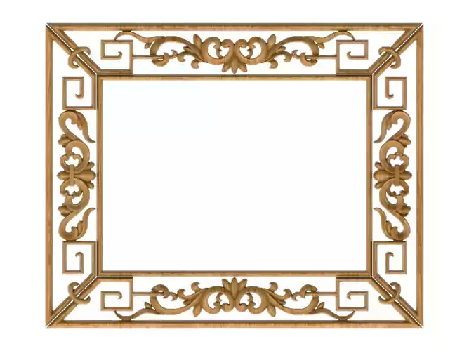 Carved picture frame STL