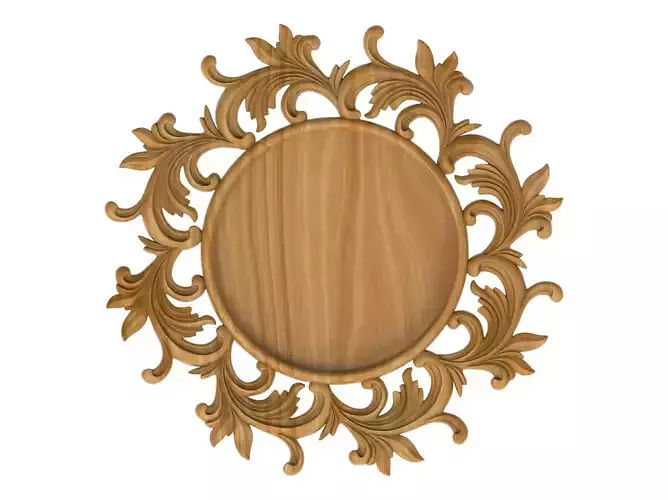 Carved picture frame STL