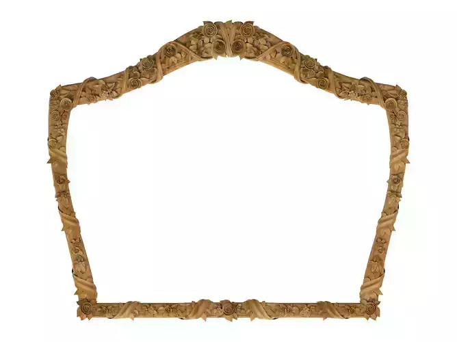 Carved picture frame STL