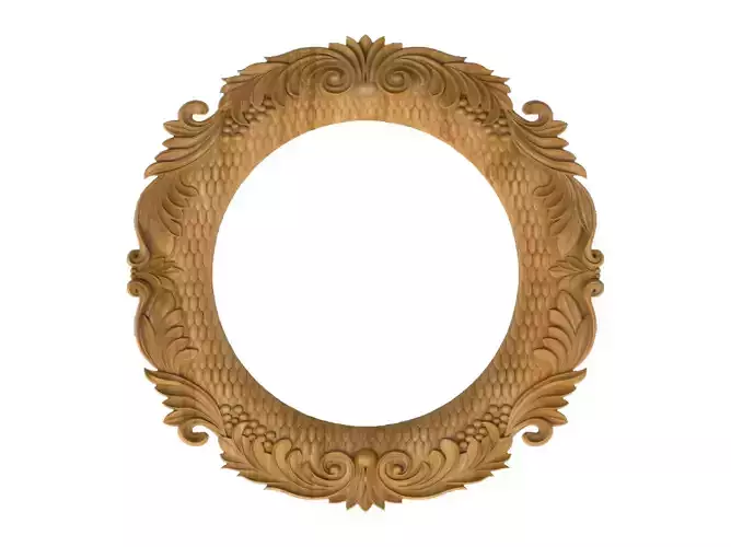 Carved picture frame STL