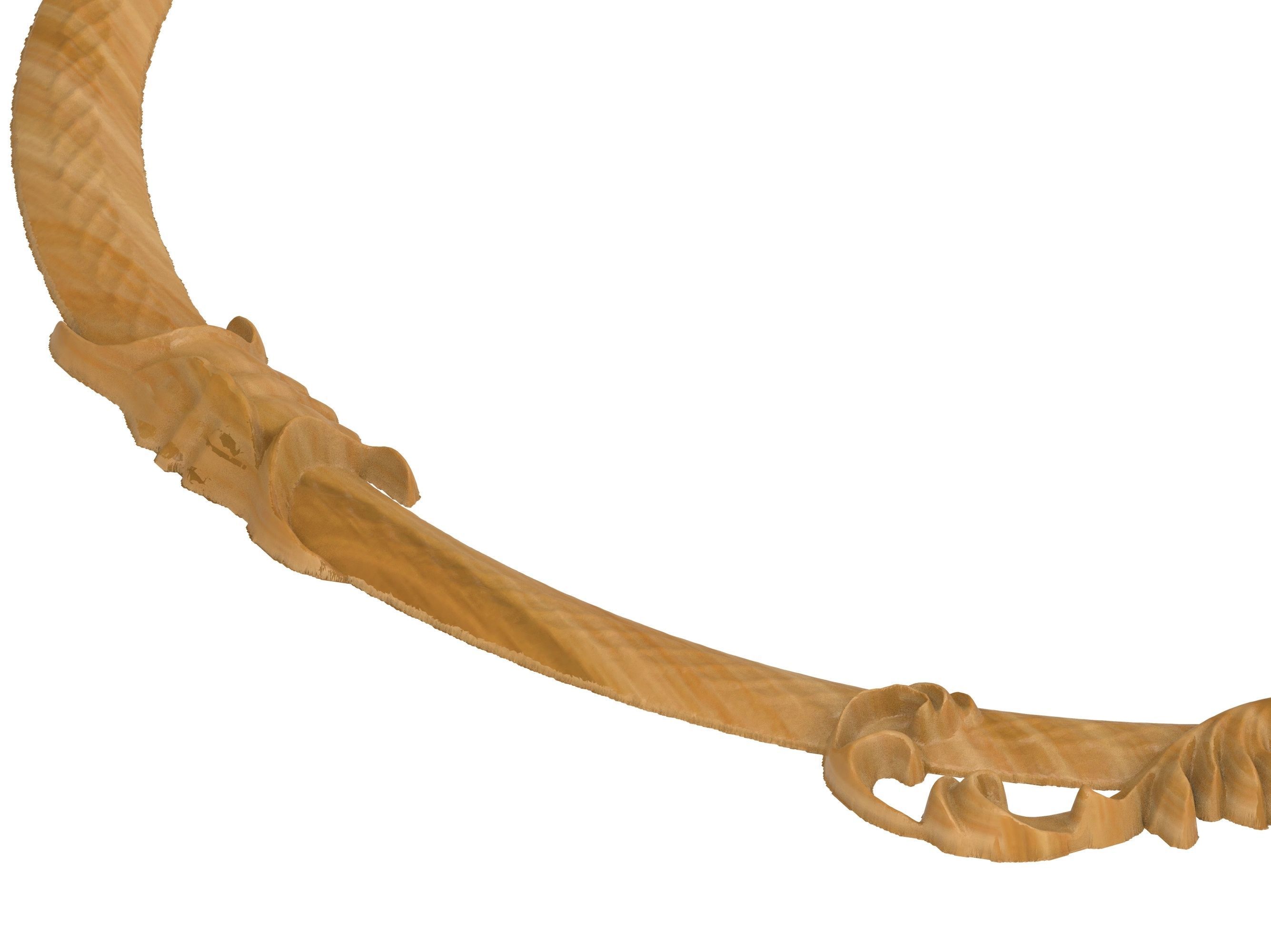 Carved picture frame STL 3D model_2