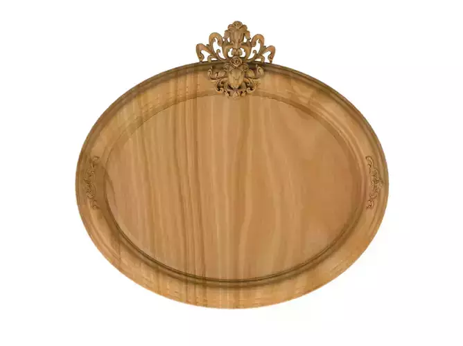 Carved picture frame STL