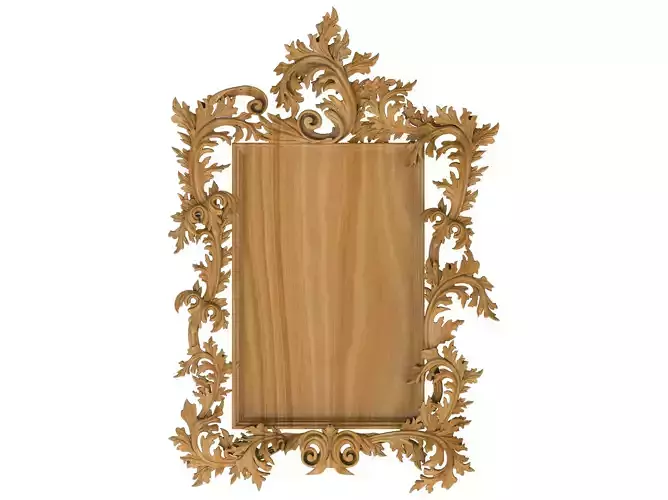 Carved picture frame STL