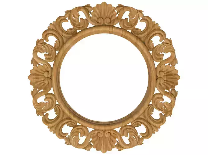 Carved picture frame STL
