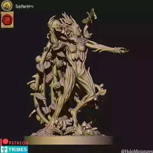 Wood elf dryad hero 3D print model