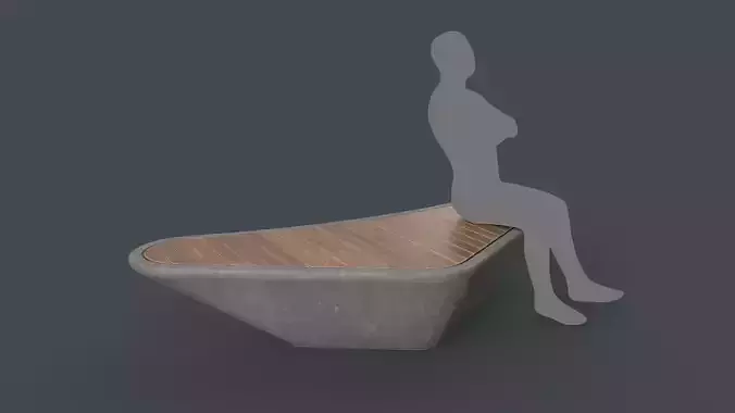 Modern Outdoor Bench 99 PBR Game Ready