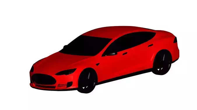 Tesla S car 3D model